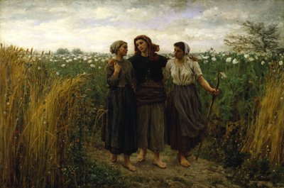 Returning from the Fields, 1871 by Jules Breton